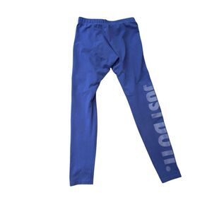 Nike Leg-A-See Leggings Nike Just Do It Logo Women's Size Medium Blue 26 W 27 L